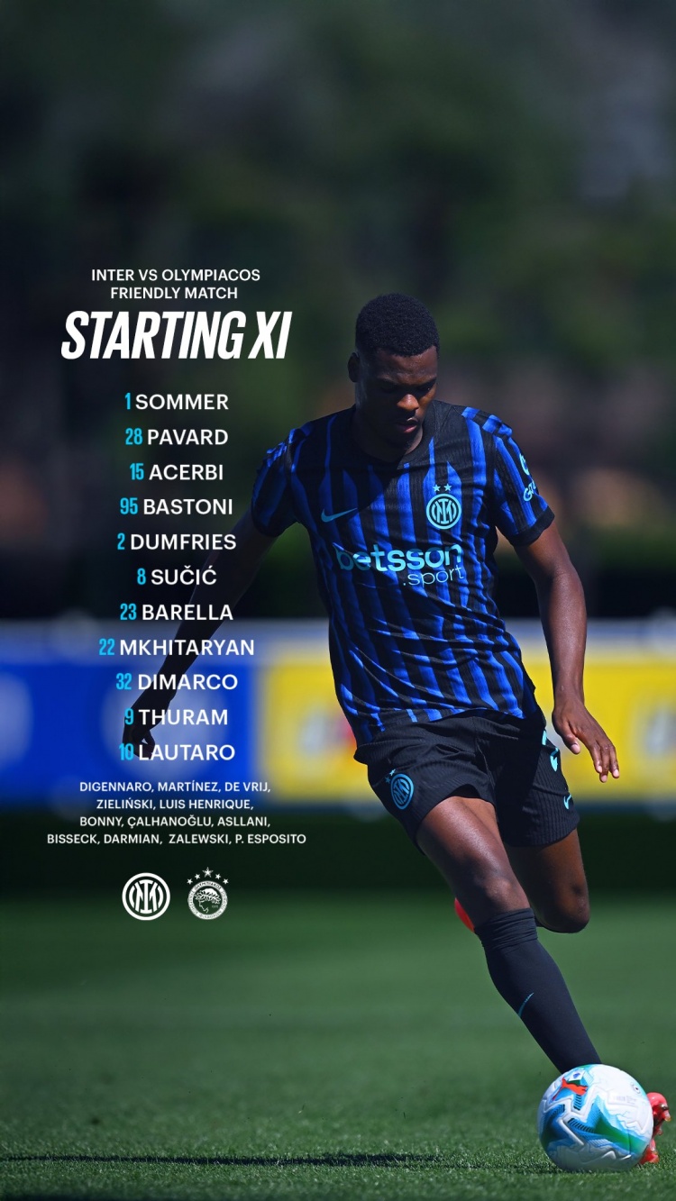 华体会下载-国米友谊赛首发：劳塔罗、小图拉姆、巴雷拉、佩塔-苏西奇出战